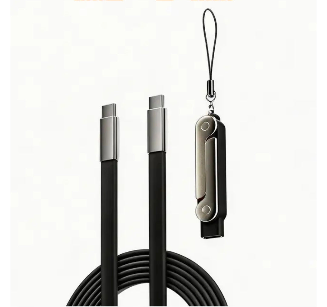 Câble de données detachable 2 en 1 avec support pliable